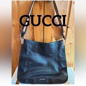 Gucci Black Leather Crossbody Bag
